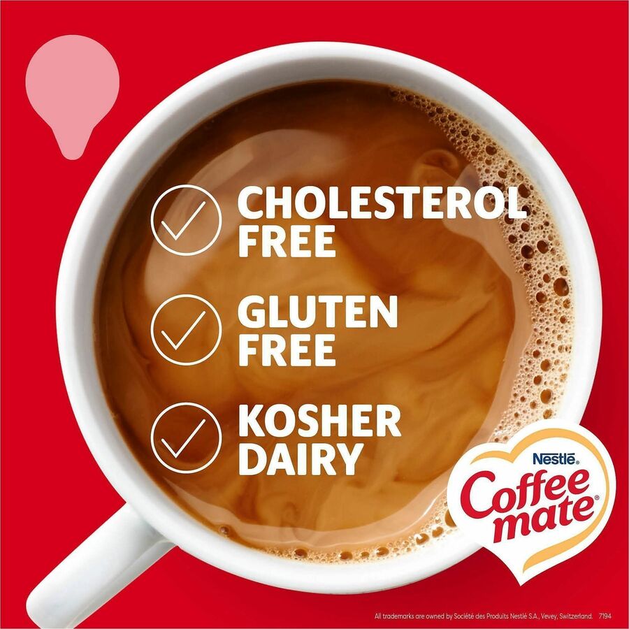 Coffee mate Liquid Creamer Singles - Original, Hazelnut, Italian Sweet Creme, Vanilla Caramel Flavor - 1 Serving - 1 Carton