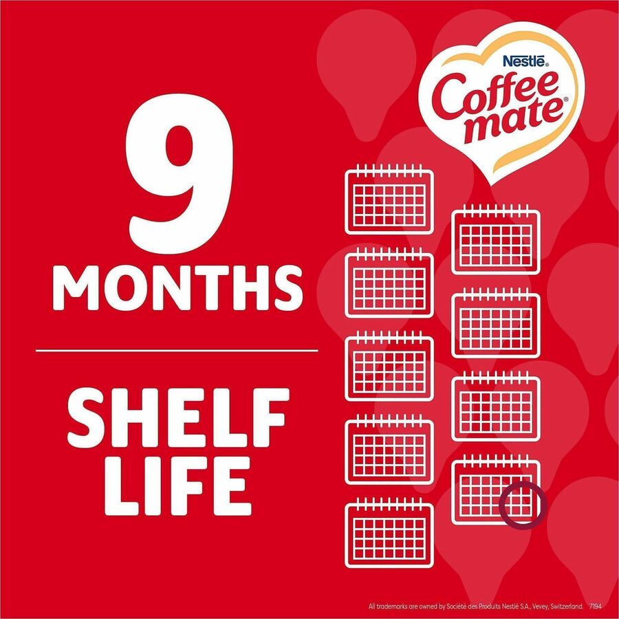 Coffee mate Liquid Creamer Singles - Original, Hazelnut, Italian Sweet Creme, Vanilla Caramel Flavor - 1 Serving - 1 Carton