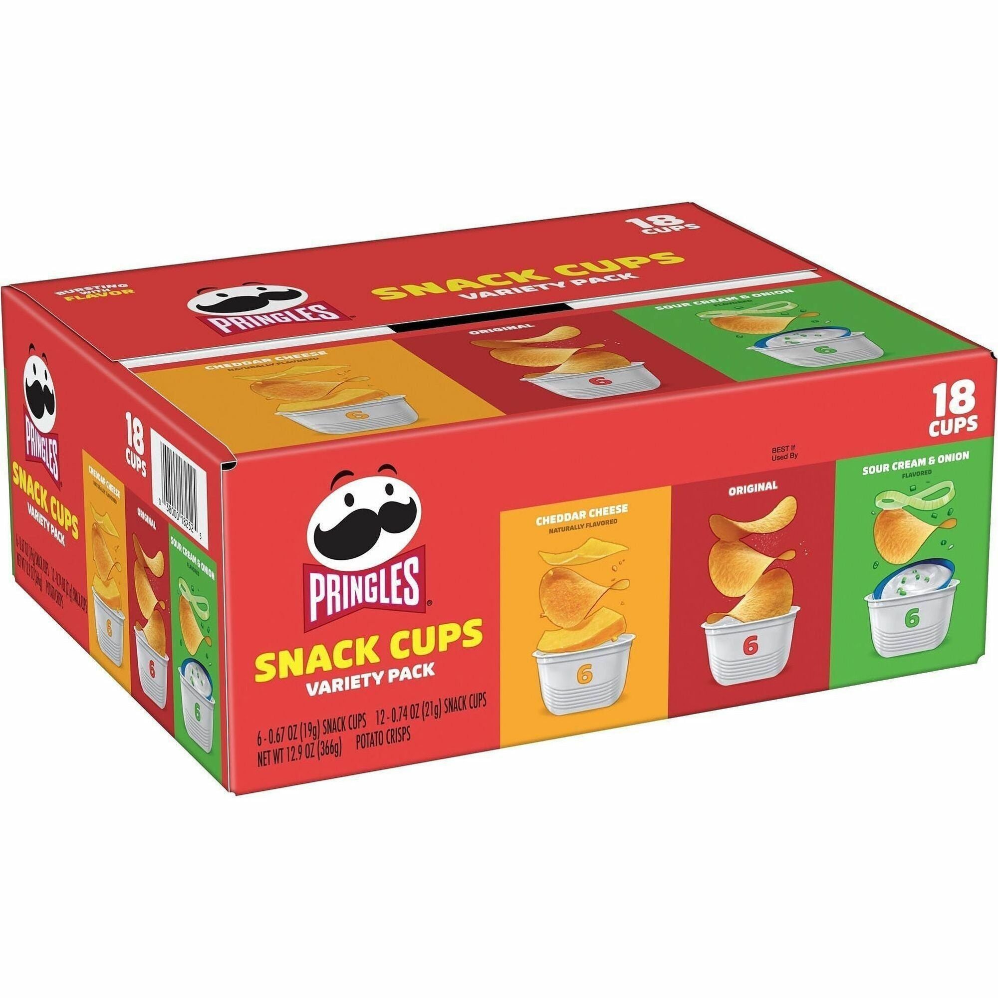Pringles Potato Crisps Variety Box - 1 Carton