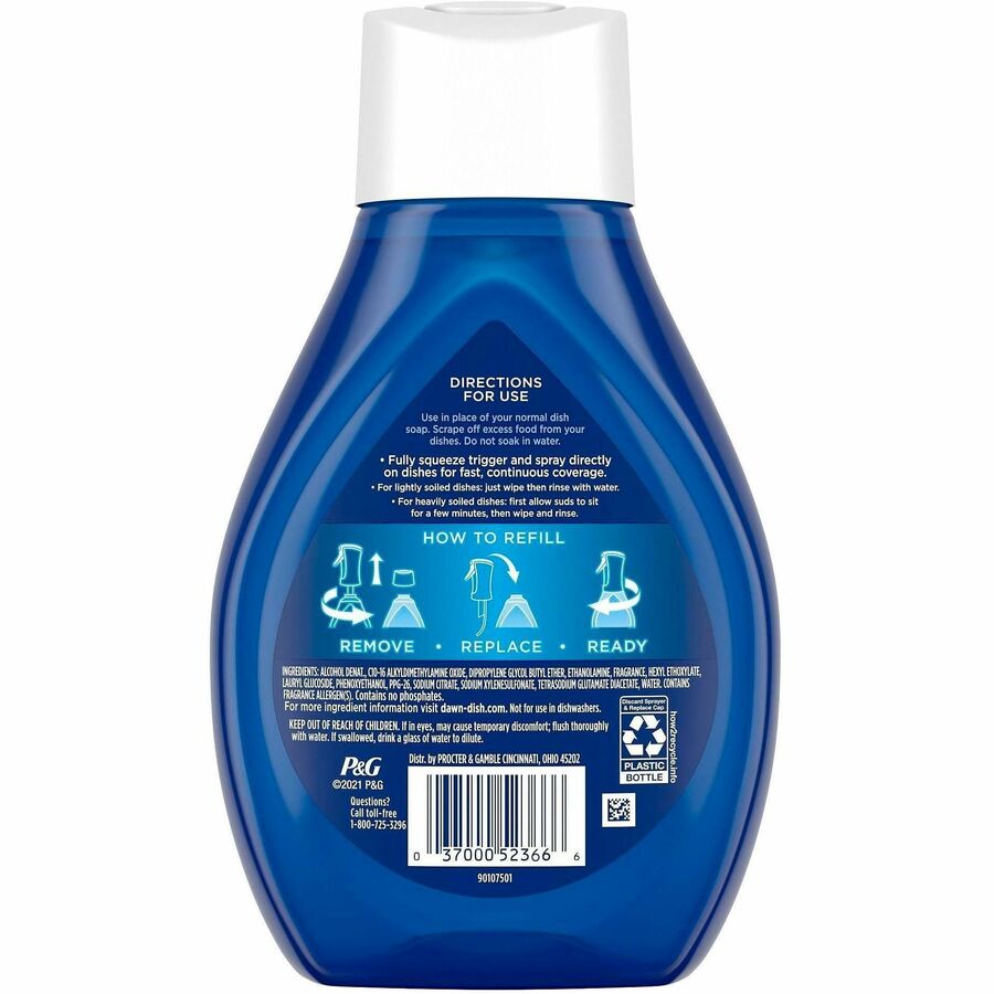 Dawn Powerwash Dish Spray - For Multipurpose - Spray - 16 fl oz (0.5 quart) - Fresh Clean Scent - Recommended For: Food Remover, Grease Remover, Grime Remover - Blue - 6 / Carton