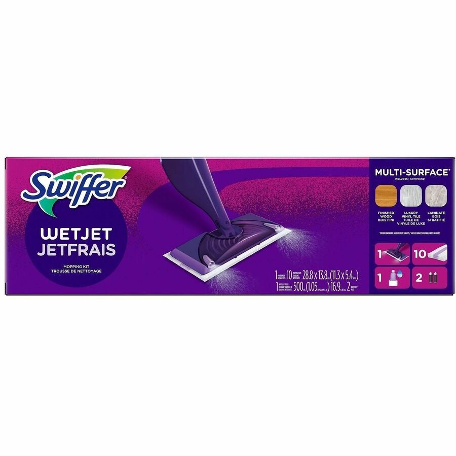 Swiffer WetJet Allin1 Mop System - Absorbent - Purple - 1 Carton
