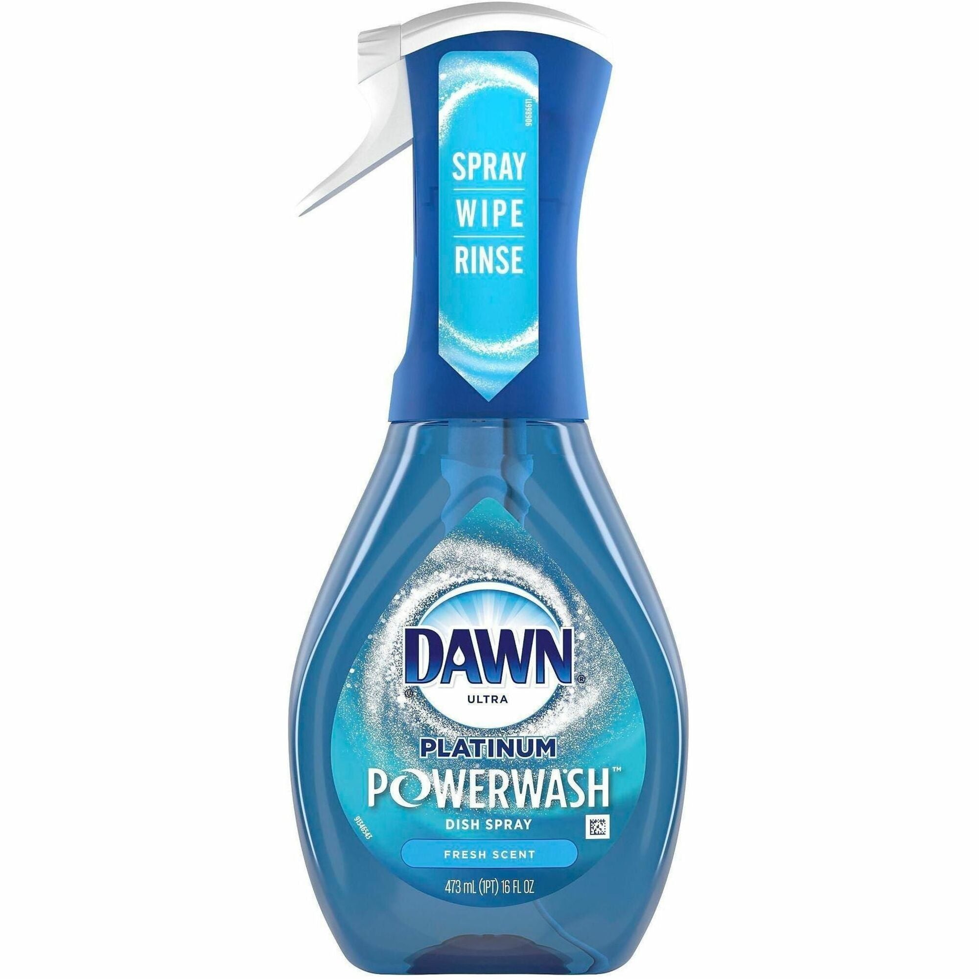 Dawn Powerwash Dish Spray - For Multipurpose - Spray - 16 fl oz (0.5 quart) - Fresh Clean Scent - Recommended For: Food Remover, Grease Remover, Grime Remover - Reusable, Refillable - Blue - 6 / Carton