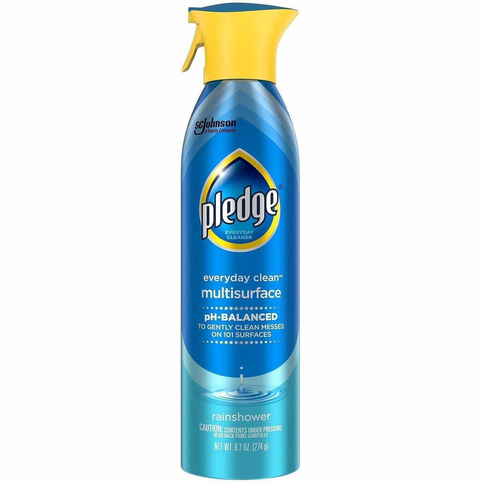 Pledge Everyday Clean MS Cleaner Spray - For Multi Surface - Spray, Aerosol - 9.7 fl oz (0.3 quart) - Recommended For: Dust Remover, Streak Remover, Residue Remover, Fingerprint Remover, Smudge Remover, Smear Remover - pH Balanced - 6 / Carton