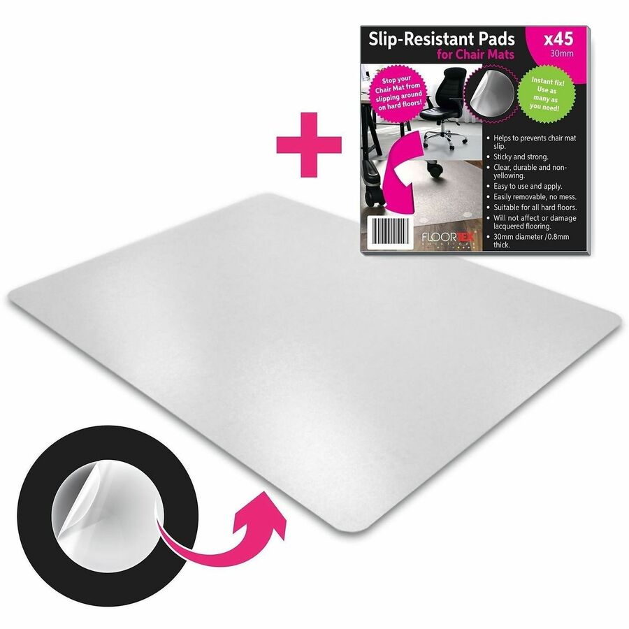 Floortex Cleartex Unomat Chair Mat - Hard Floor, Commercial, Low Pile, Carpet, Chair - Clear - 1 Each