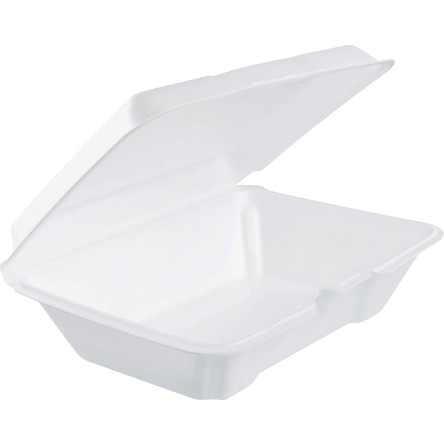 Dart Insulated Foam Hinged Lid Containers - Transporting - Polystyrene, Foam Body - 2 / Carton