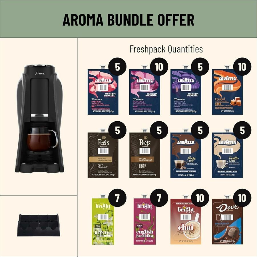 Flavia Aroma Brewer - 5.30 fl oz - Single-serve - Gray - Countertop