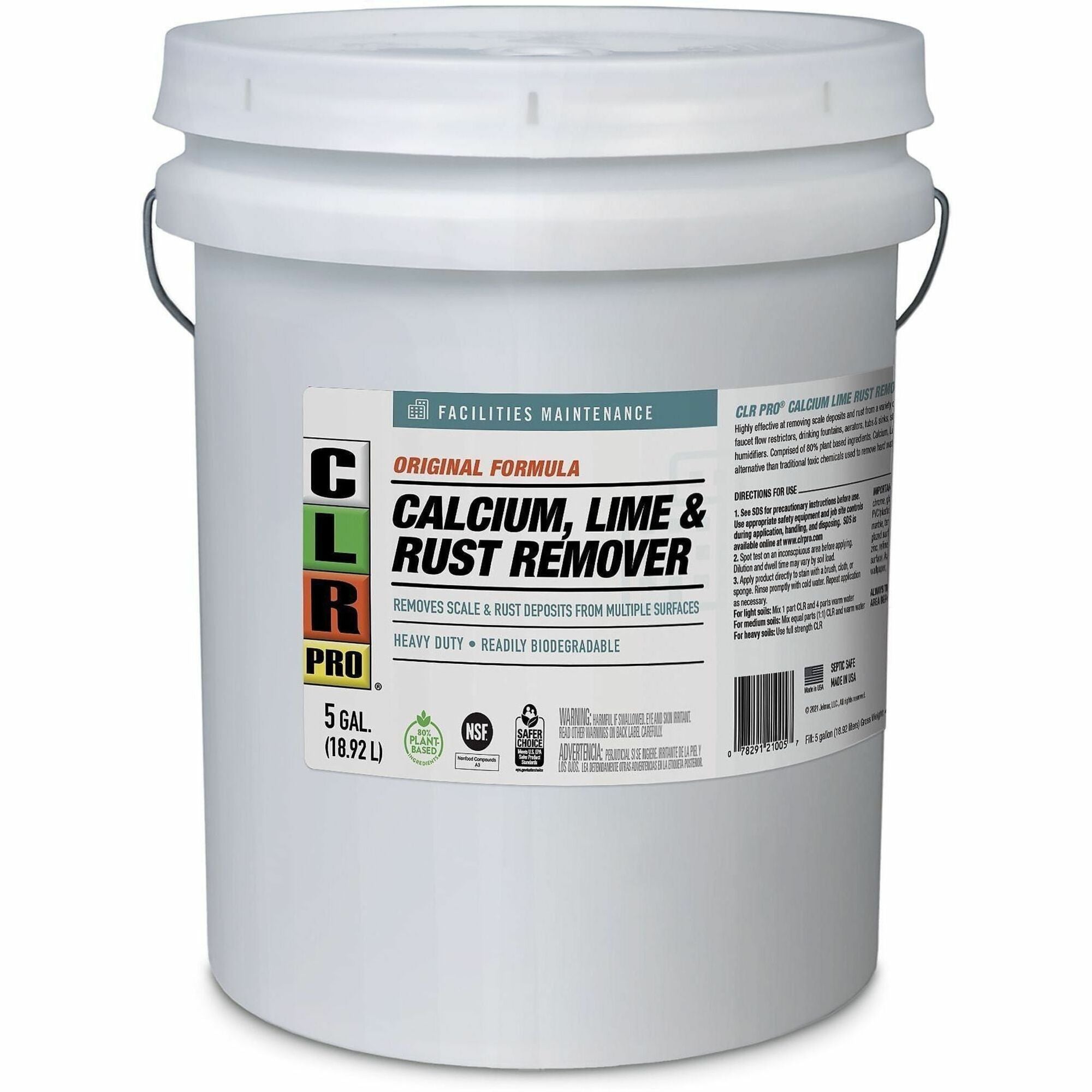 CLR Pro Calcium Lime and Rust Remover - For Multi Surface, Multipurpose - Liquid - 640 fl oz (20 quart) - 2.05 to 2.3 pH - Acidic Scent - Recommended For: Calcium Deposit Remover, Rust Remover, Limescale Remover, Soap Scum Remover, Dirt Remover, Hard W...