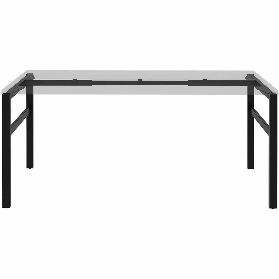 Lorell Table Base - Powder Coated H-shaped, Black Base - 28.50" Height x 71.60" Width x 29.10" Depth - Metal Base Material - 1 Each