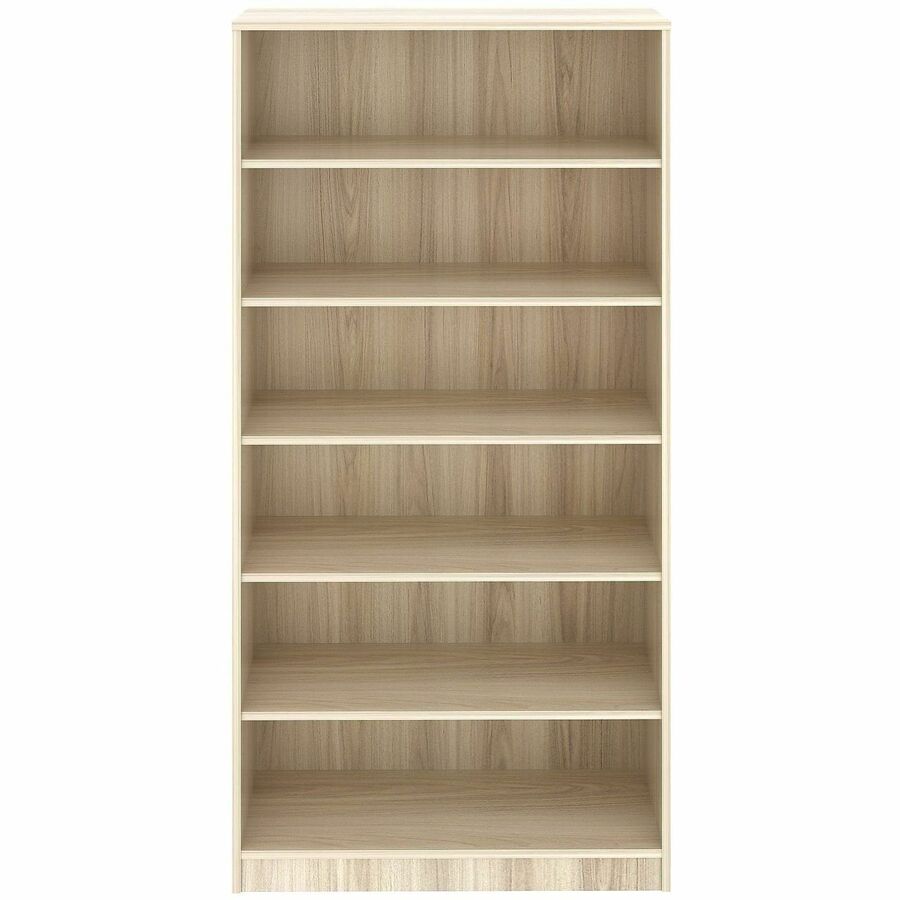 Lorell Bookcase - 6 x Shelf(ves) - Modern Elm - Assembly Required