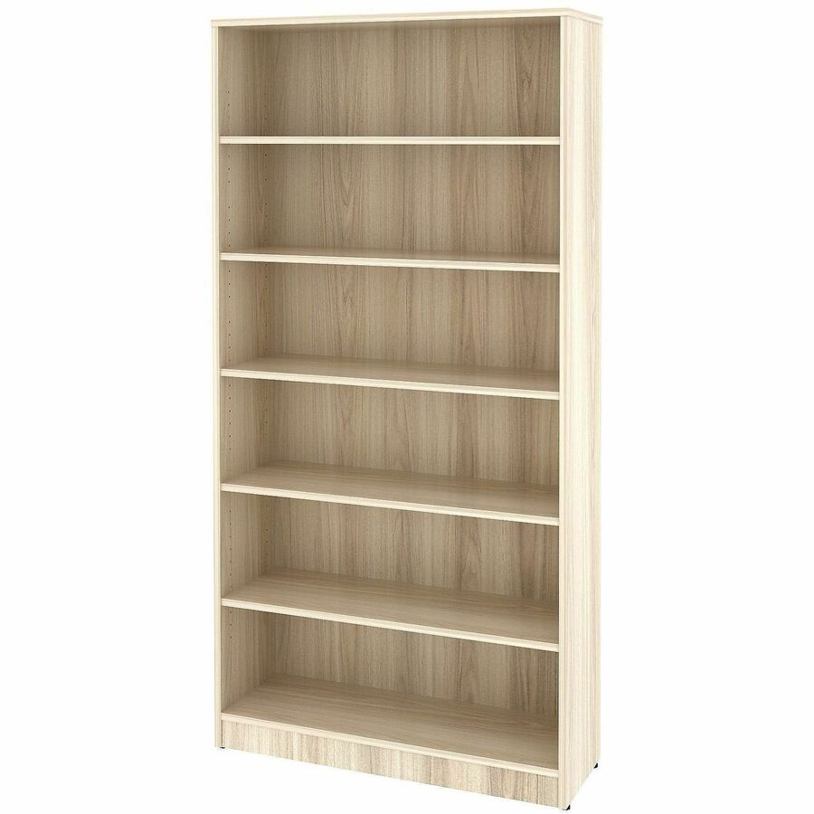 Lorell Bookcase - 6 x Shelf(ves) - Modern Elm - Assembly Required