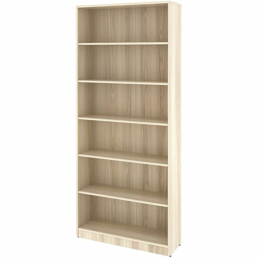 Lorell Bookcase - 6 x Shelf(ves) - Modern Elm - Assembly Required
