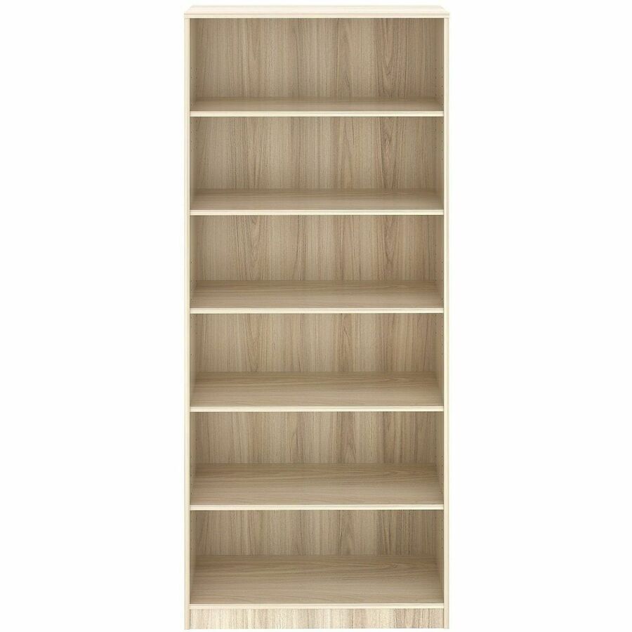 Lorell Bookcase - 6 x Shelf(ves) - Modern Elm - Assembly Required