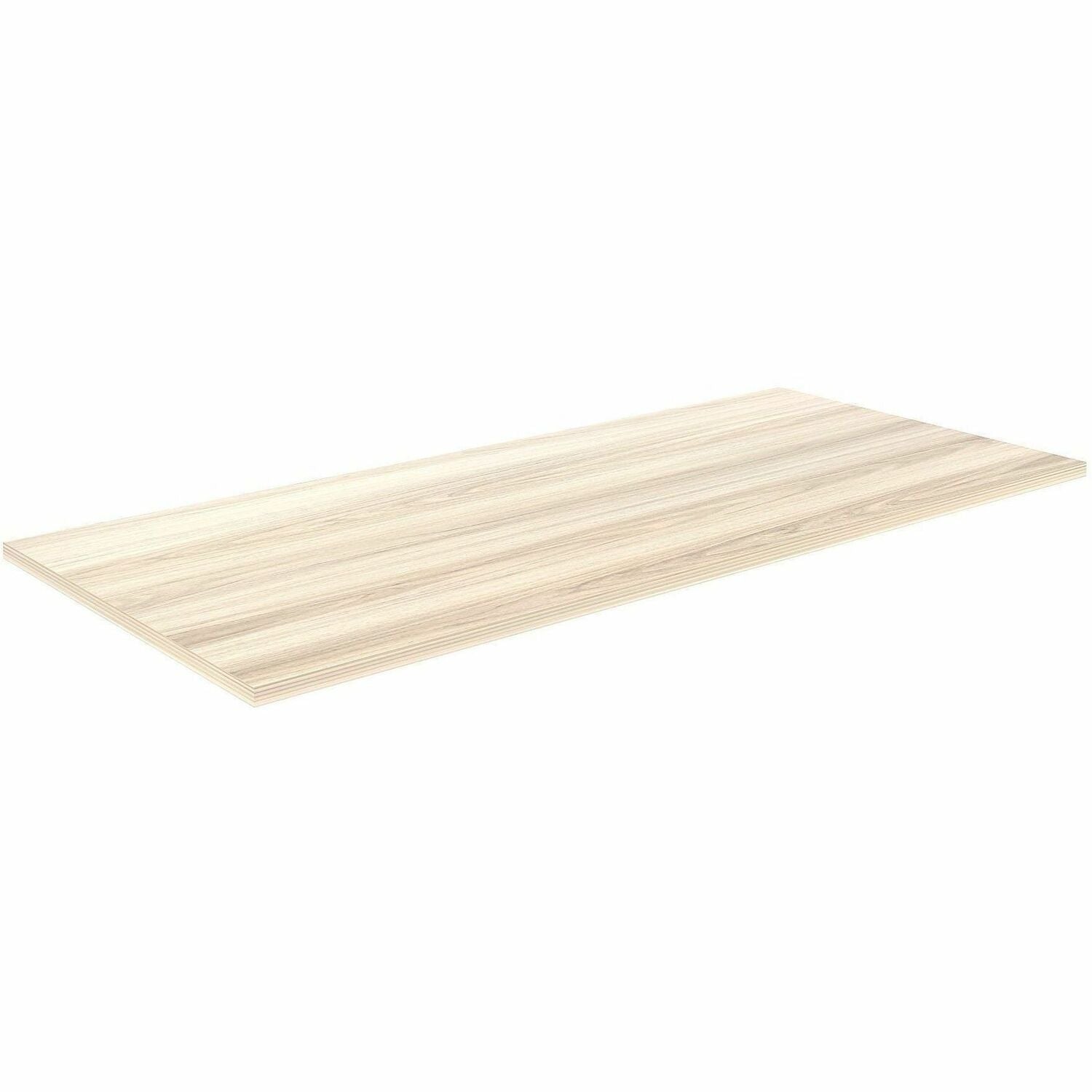 Lorell Multipurpose Tabletops - Laminated Rectangle Top - 30" Table Top Width x 66" Table Top Depth x 1" Table Top Thickness - 1" Height - Training, Multipurpose - Assembly Required - Modern Elm - Particleboard Top Material - 1 Each