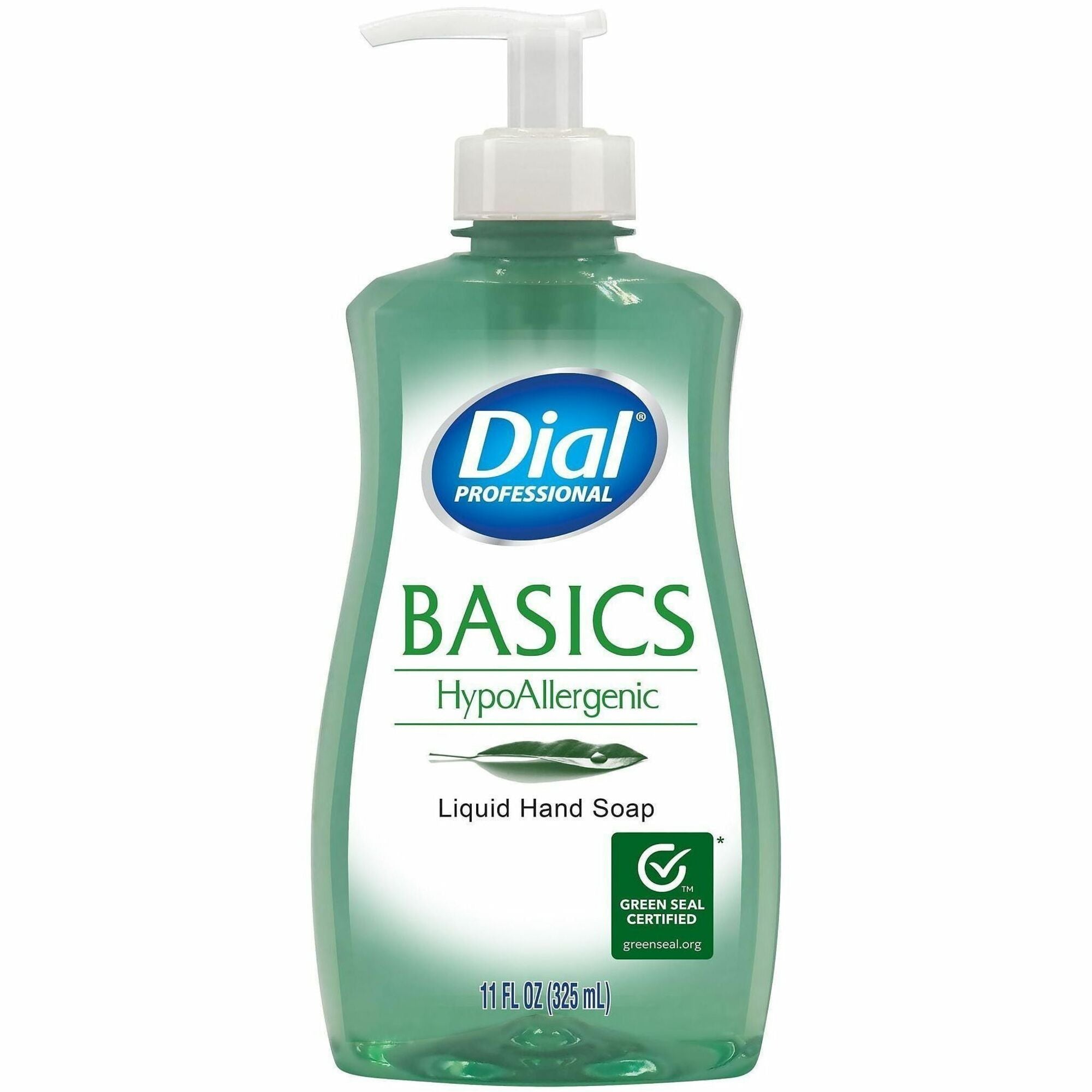 Dial Professional Basics Hypoallergenic Liquid Hand Soap - Floral Scent - 11 fl oz - Kill Germs - Hand, Restroom, Home, School - Moisturizing - Clear - Anti-irritant - 12 / Carton