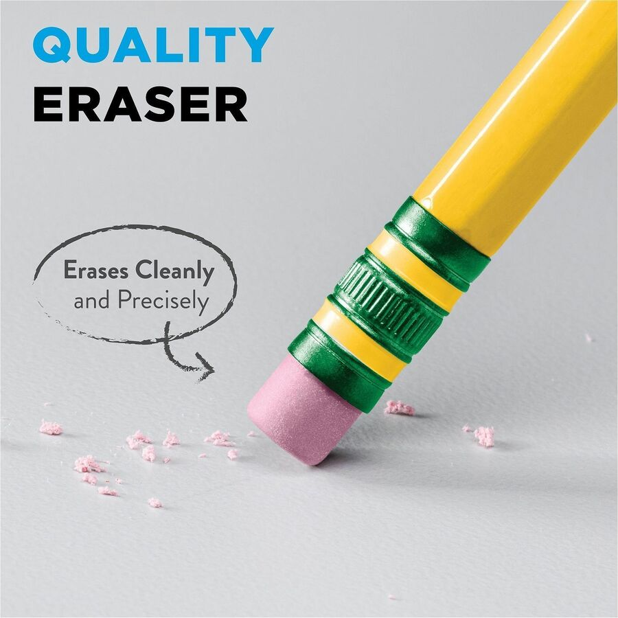 Ticonderoga X13972 Wood Pencil - HB/#2 - Broad Point - Yellow Barrel - 72 / Pack