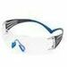 3M SecureFit Protective Eyewear - Eye, Fog, Impact, UVA, UVB, UVC Protection - Polycarbonate - Blue, Black, Gray - Gray Lens - Blue, Gray Frame - Anti-fog, Impact Resistant, Self Adjustable, Snug Fit, Removable, Comfortable, Anti-scratch, Lightweight, ...