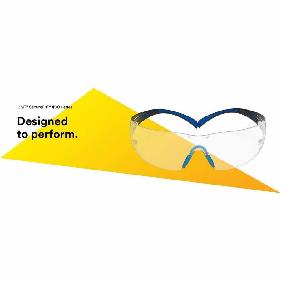 3M SecureFit Protective Eyewear - Recommended for: Outdoor, Chemical, Assembly, Automotive, Aviation, Food & Beverage, Machine Operation, Machining, Masonry, Facility Maintenance, Manufacturing, ... - Eye, Fog, Impact, UVA, UVB, Debris, UVC, Ultraviole...