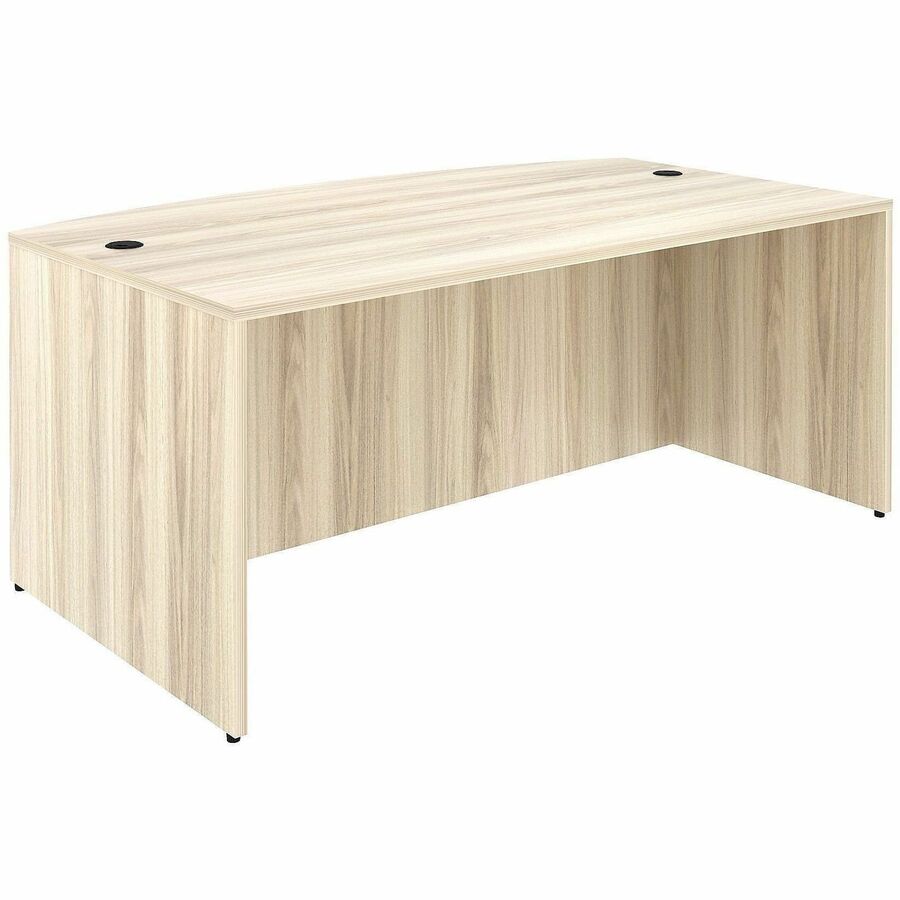 Lorell Table Desk - Bow TopAssembly Required - Modern Elm - 1 Each