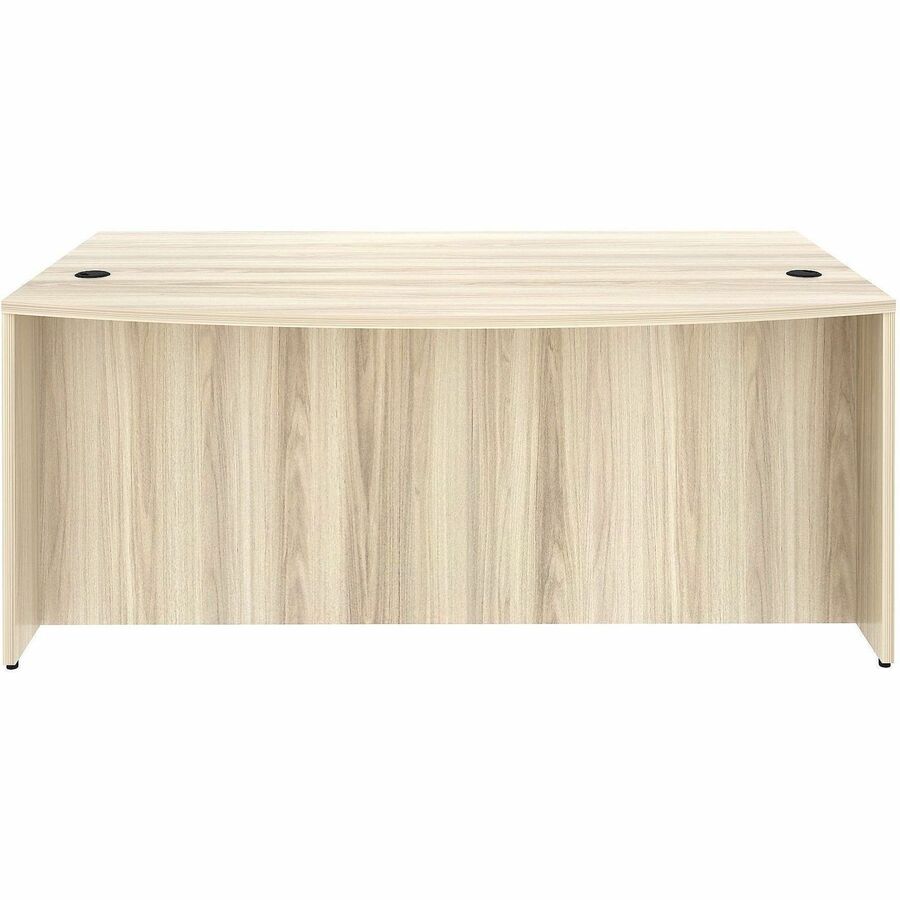 Lorell Table Desk - Bow TopAssembly Required - Modern Elm - 1 Each