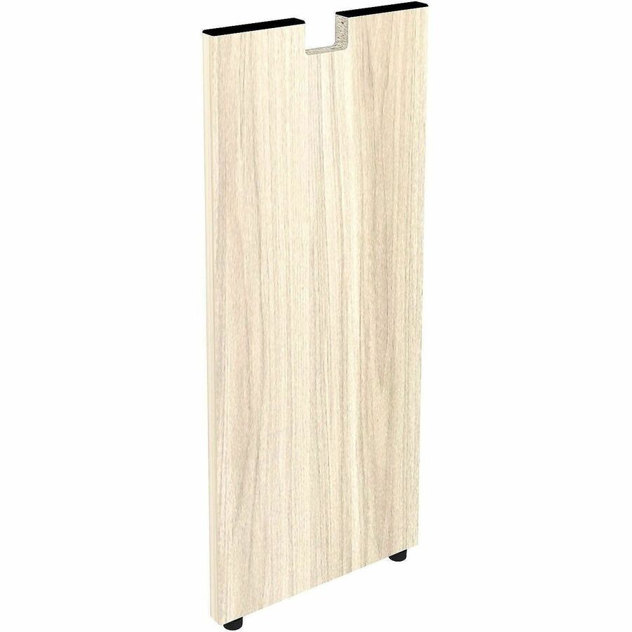 Lorell Essential Series Laminate Desking & Accessory - 28.5" Height x 12" Width x 1" Depth - Material: Laminate, Metal - Finish: Modern Elm - Cam Lock - For Credenza - 1 Each