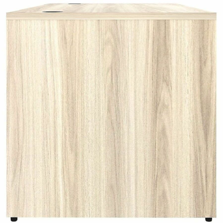 Lorell Desk Shell - Assembly Required - Modern Elm - 1 Each