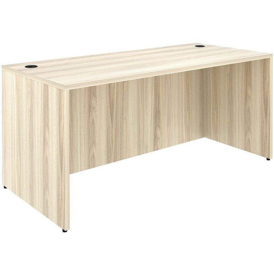 Lorell Desk Shell - Assembly Required - Modern Elm - 1 Each