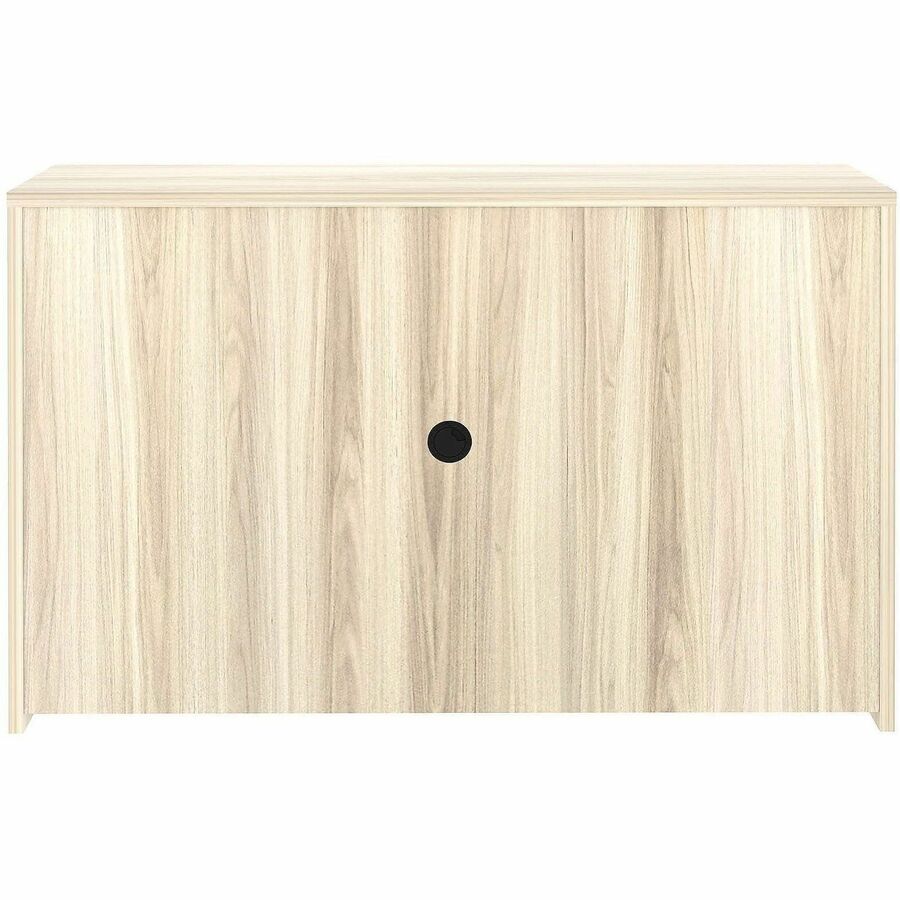 Lorell Essential Series Laminate Desking & Accessory - 36" Height x 60" Width x 15" Depth - 3 Door(s) - Material: Laminate, Metal - Finish: Laminate, Modern Elm - Cam Lock, Durable, Grommet, Cord Management - For Desk, Credenza - 1 Each