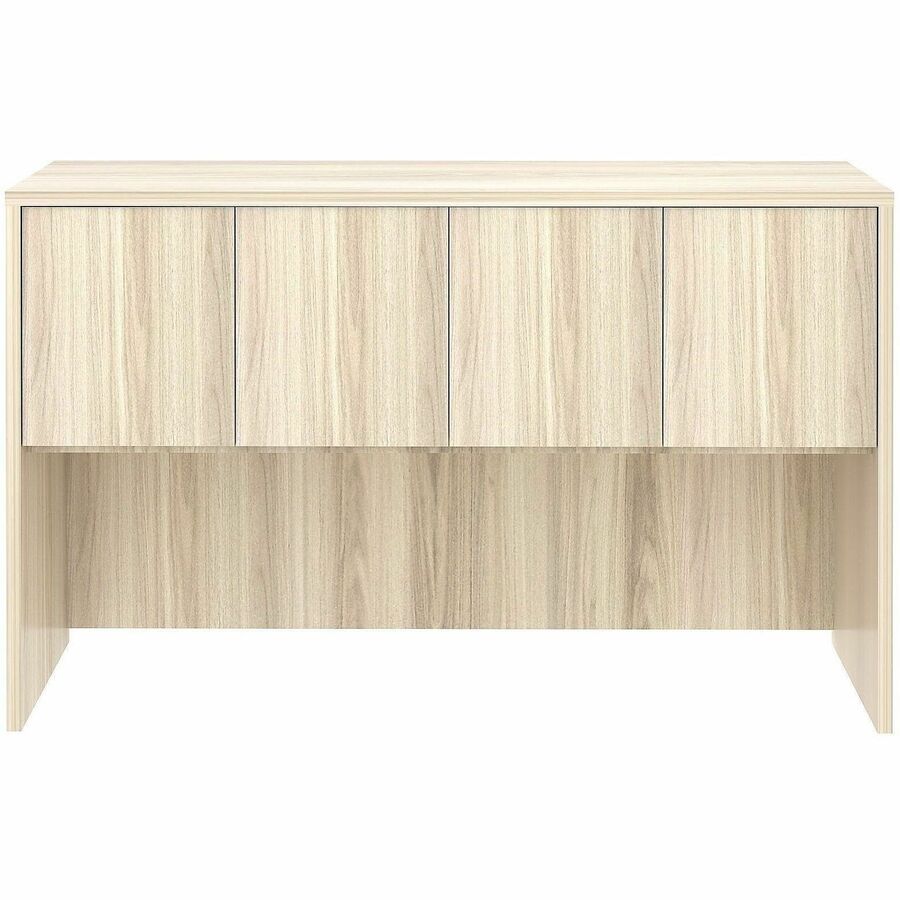 Lorell Essential Series Laminate Desking & Accessory - 36" Height x 60" Width x 15" Depth - 3 Door(s) - Material: Laminate, Metal - Finish: Laminate, Modern Elm - Cam Lock, Durable, Grommet, Cord Management - For Desk, Credenza - 1 Each