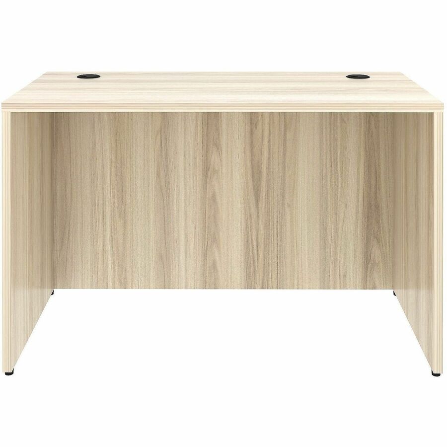 Lorell Essential Series Laminate Desking & Accessory - x 1" Thickness Table Top, 29.5" Height x 48" Width x 24" Depth Desk Shell - Material: Laminate, Metal - Finish: Modern Elm - Laminate, Modern Elm Table Top - Durable, Modesty Panel, Privacy Panel, ...