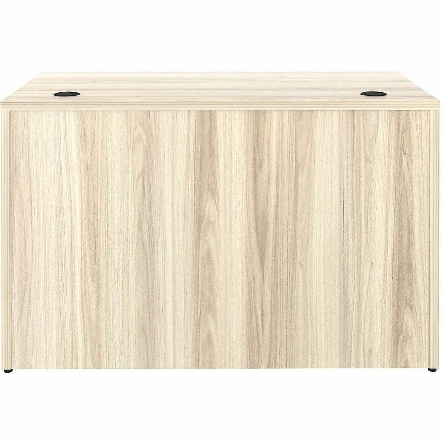 Lorell Essential Series Laminate Desking & Accessory - x 1" Thickness Table Top, 29.5" Height x 48" Width x 24" Depth Desk Shell - Material: Laminate, Metal - Finish: Modern Elm - Laminate, Modern Elm Table Top - Durable, Modesty Panel, Privacy Panel, ...