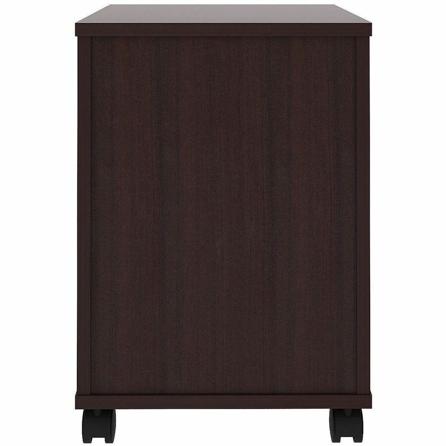 Lorell File Cabinet - for File, Box - Mobility - Espresso