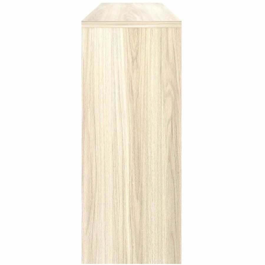 Lorell Essential Series Laminate Desking & Accessory - 36" Height x 66" Width x 15" Depth Hutch - 4 Door(s) - Band Edge - Material: Laminate, Metal - Finish: Laminate, Modern Elm - Cam Lock, Durable, Grommet, Cord Management - For Desk, Credenza - 1 Each
