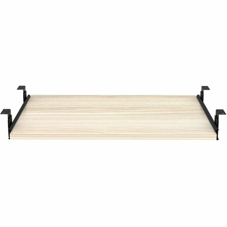 Lorell Essential Series Laminate Desking & Accessory - 0.7" Height x 26" Width x 15.4" Depth - Material: Melamine Laminate - Finish: Melamine, Laminate, Modern Elm - Durable - For Desk, Keyboard - 1 Each
