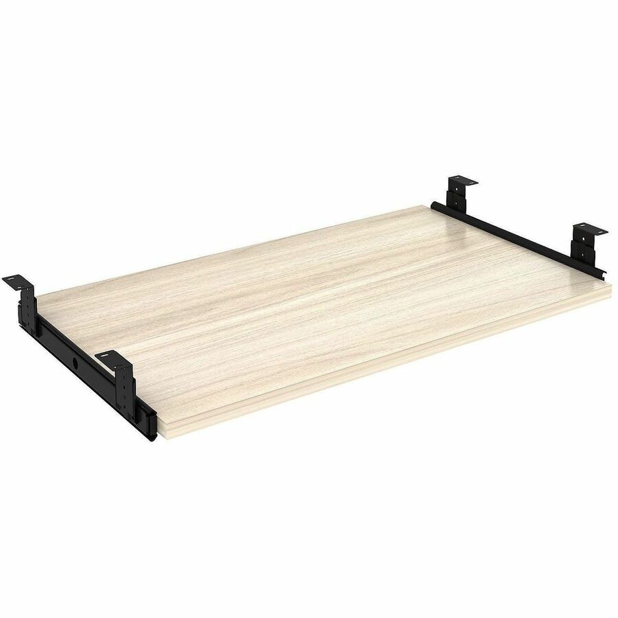 Lorell Essential Series Laminate Desking & Accessory - 0.7" Height x 26" Width x 15.4" Depth - Material: Melamine Laminate - Finish: Melamine, Laminate, Modern Elm - Durable - For Desk, Keyboard - 1 Each