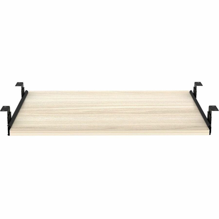 Lorell Essential Series Laminate Desking & Accessory - 0.7" Height x 26" Width x 15.4" Depth - Material: Melamine Laminate - Finish: Melamine, Laminate, Modern Elm - Durable - For Desk, Keyboard - 1 Each