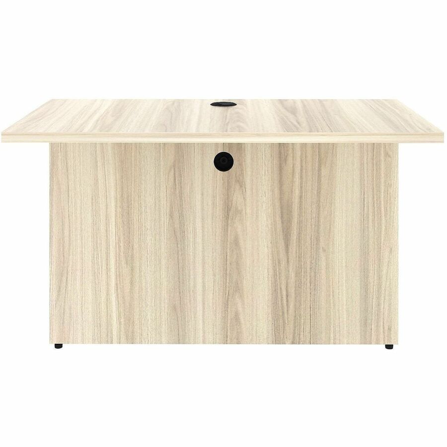 Lorell Essential Series Laminate Desking & Accessory - x 1" Thickness Table Top, 29.5" Height x 42" Width x 24" Depth - Material: Laminate, Metal - Finish: Modern Elm - Laminate, Modern Elm Table Top - Cam Lock, Durable, Grommet, Back Panel, Cord Manag...