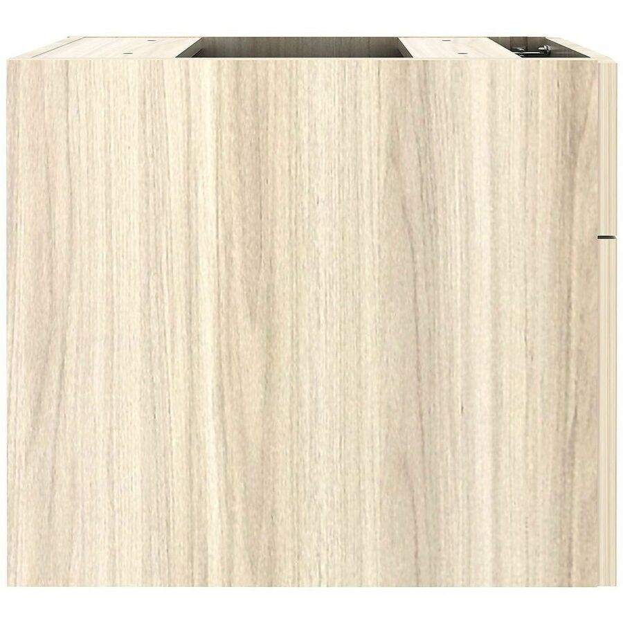 Lorell Essential Series Laminate Desking & Accessory - 21" Height x 16" Width x 22" Depth Pedestal - Total Drawer(s): 2 - Material: Laminate, Metal, Steel - Finish: Modern Elm, Laminate - Drawer Extension, Durable, Cam Lock - For Desk, File, Credenza -...