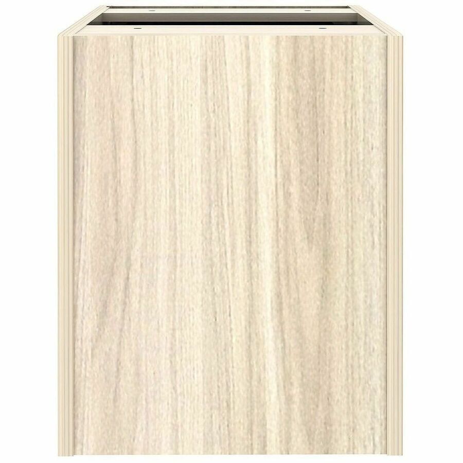 Lorell Essential Series Laminate Desking & Accessory - 21" Height x 16" Width x 22" Depth Pedestal - Total Drawer(s): 2 - Material: Laminate, Metal, Steel - Finish: Modern Elm, Laminate - Drawer Extension, Durable, Cam Lock - For Desk, File, Credenza -...