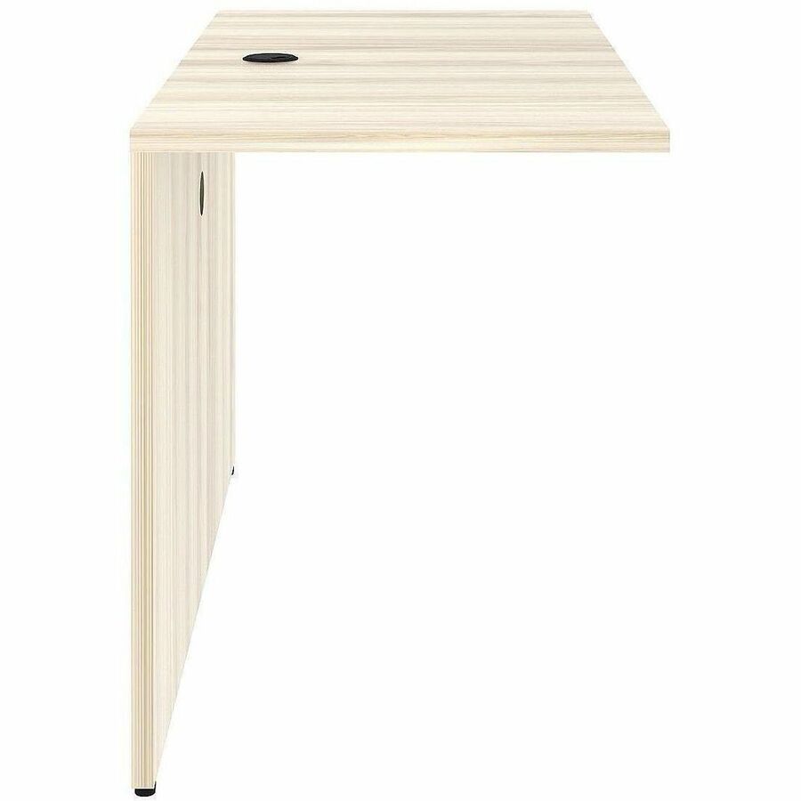 Lorell Essential Series Laminate Desking & Accessory - x 1" Thickness Table Top, 29.5" Height x 48" Width x 24" Depth Bridge - Material: Laminate, Metal - Finish: Modern Elm - Laminate, Modern Elm Table Top - Cam Lock, Durable, Grommet, Back Panel, Cor...