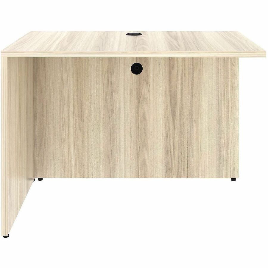 Lorell Essential Series Laminate Desking & Accessory - x 1" Thickness Table Top, 29.5" Height x 42" Width x 24" Depth Return Shell - Material: Laminate, Metal - Finish: Modern Elm - Laminate, Modern Elm Table Top - Durable, Modesty Panel, Privacy Panel...