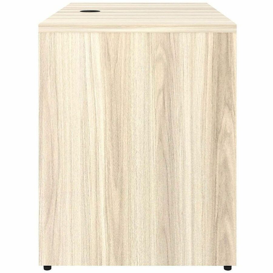 Lorell Essential Series Laminate Desking & Accessory - x 1" Thickness Table Top, 29.5" Height x 48" Width x 24" Depth Return Shell - Material: Laminate, Metal - Finish: Modern Elm - Laminate, Modern Elm Table Top - Durable, Modesty Panel, Privacy Panel...