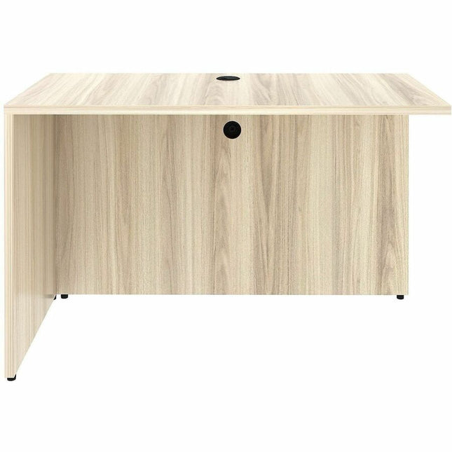 Lorell Essential Series Laminate Desking & Accessory - x 1" Thickness Table Top, 29.5" Height x 48" Width x 24" Depth Return Shell - Material: Laminate, Metal - Finish: Modern Elm - Laminate, Modern Elm Table Top - Durable, Modesty Panel, Privacy Panel...