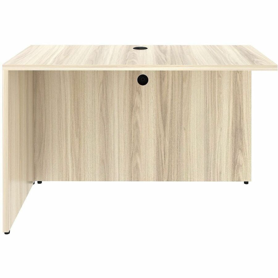 Lorell Essential Series Laminate Desking & Accessory - x 1" Thickness Table Top, 29.5" Height x 48" Width x 24" Depth Return Shell - Material: Laminate, Metal - Finish: Modern Elm - Laminate, Modern Elm Table Top - Durable, Modesty Panel, Privacy Panel...