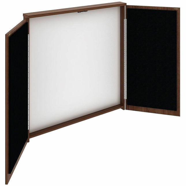 Lorell Dry-Erase Whiteboard Presentation Cabinet - Melamine Surface - Hinged Door, Laminated, Door - Assembly Required - 1 Each