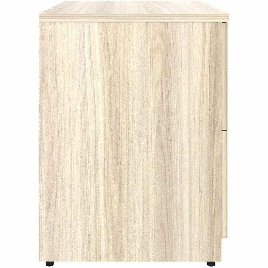 Lorell File Cabinet - 2 x Drawer(s) for File - Lateral - Lockable - Modern Elm