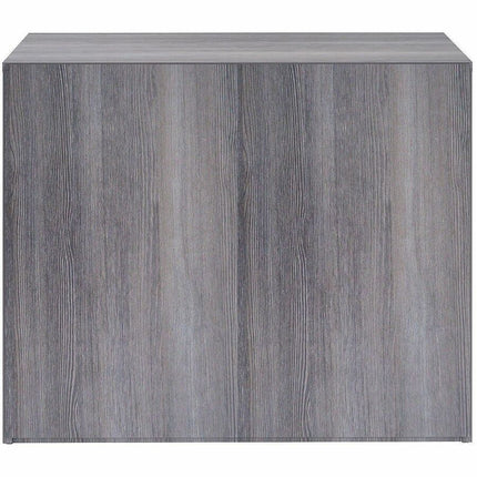 Lorell Weathered Charcoal Laminate Bookcase - 36" Width x 12" Depth x 30" Height - 2 x Shelf(ves) - Laminated, Sturdy, Adjustable Shelf, Square Edge, Adjustable Feet - Weathered Charcoal - Assembly Required