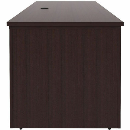 Lorell Essentials 72" Sit-to-Stand Desk Shell - 49" Height x 72" Width x 29" Depth, x 1" Thickness Top - Finish: Espresso, Laminate - Espresso, Laminate Table Top - Laminated, Cam Lock, Cord Management, Durable, Adjustable Feet, Modesty Panel, Privacy ...