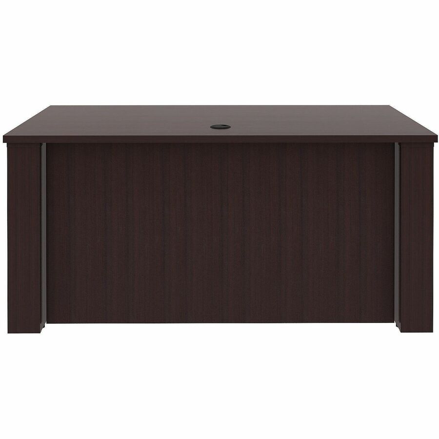 Lorell Essentials 72" Sit-to-Stand Desk Shell - 49" Height x 72" Width x 29" Depth, x 1" Thickness Top - Finish: Espresso, Laminate - Espresso, Laminate Table Top - Laminated, Cam Lock, Cord Management, Durable, Adjustable Feet, Modesty Panel, Privacy ...
