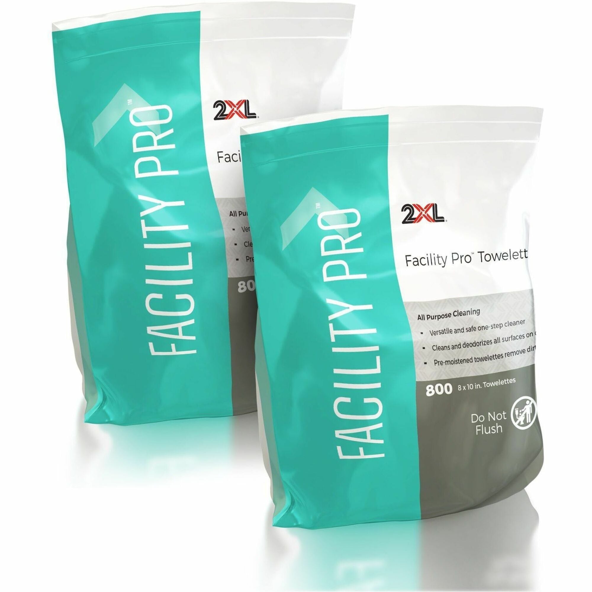 2XL Cleaning Wipe - White - 2 / Carton