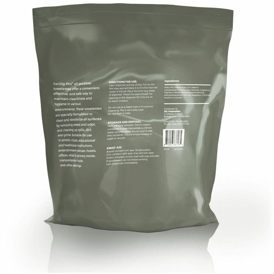 2XL Cleaning Wipe - White - 2 / Carton
